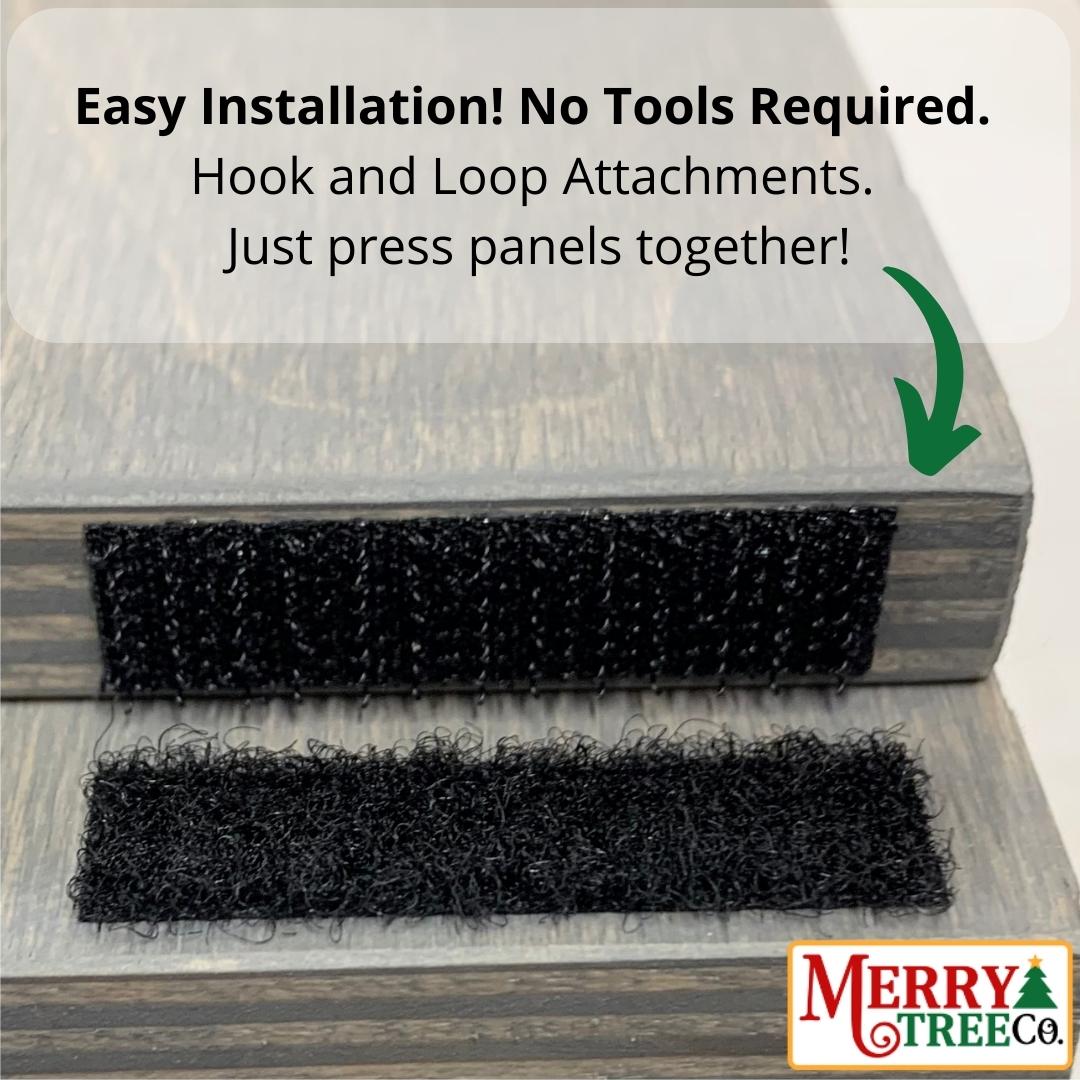 Close up of Hook and Loop Attachments Grey